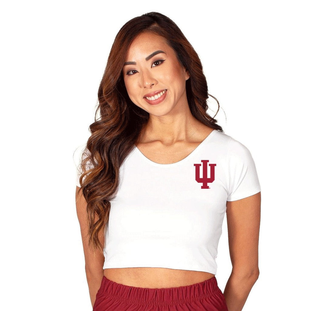 Indiana Hoosiers White Babydoll Tee