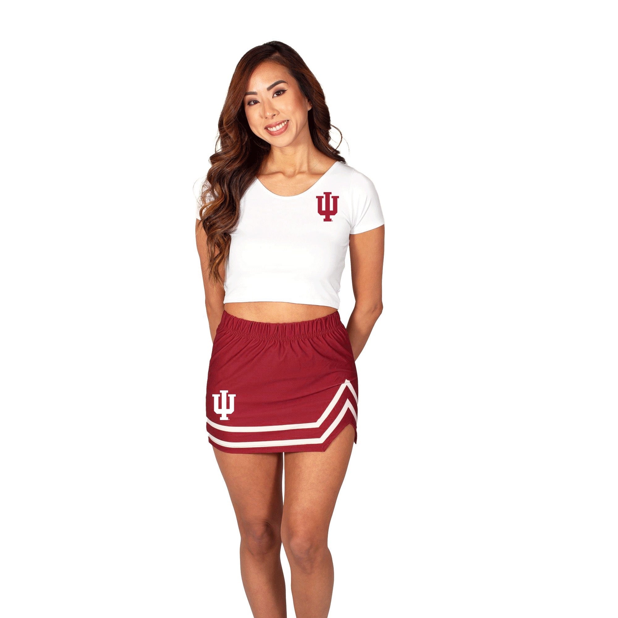 Indiana Hoosiers White Babydoll Tee