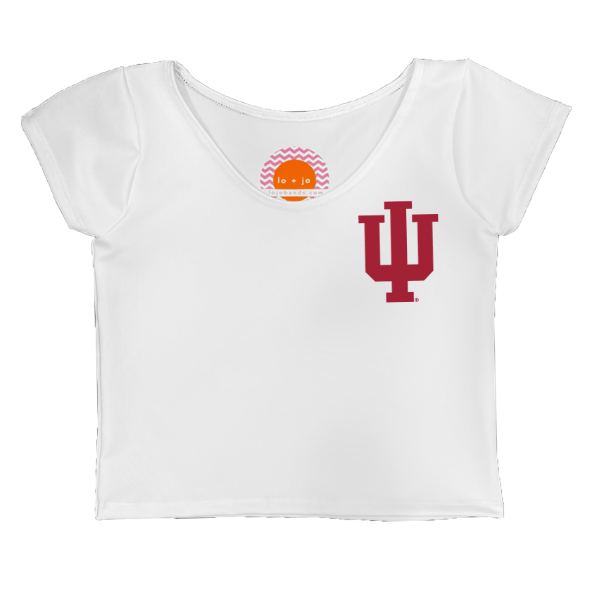 Indiana Hoosiers White Babydoll Tee