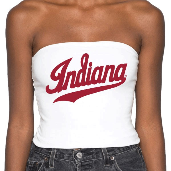 Indiana Hoosiers White Tube Top