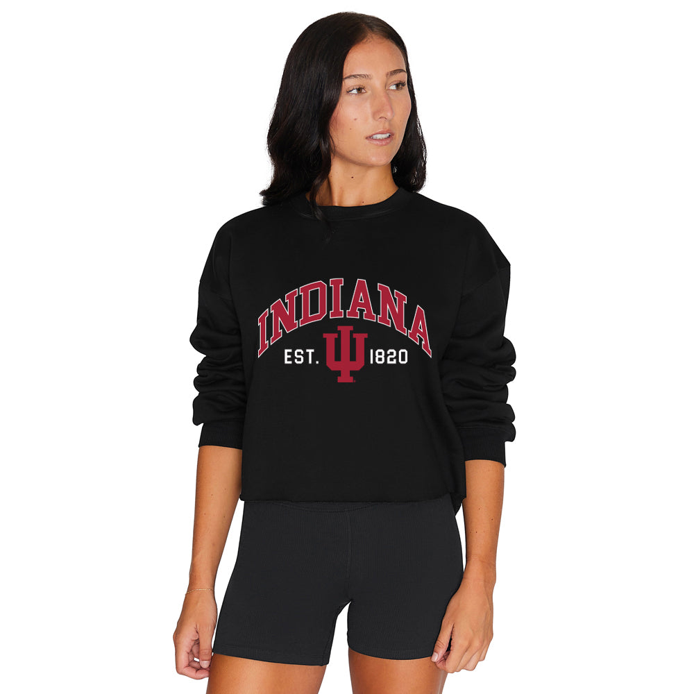 Indiana Hoosiers Black Crewneck