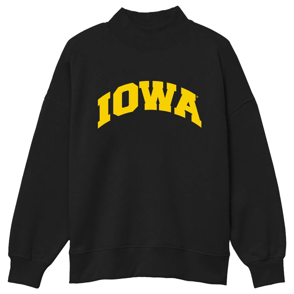 Iowa Hawkeyes Mock Neck Sweatshirt
