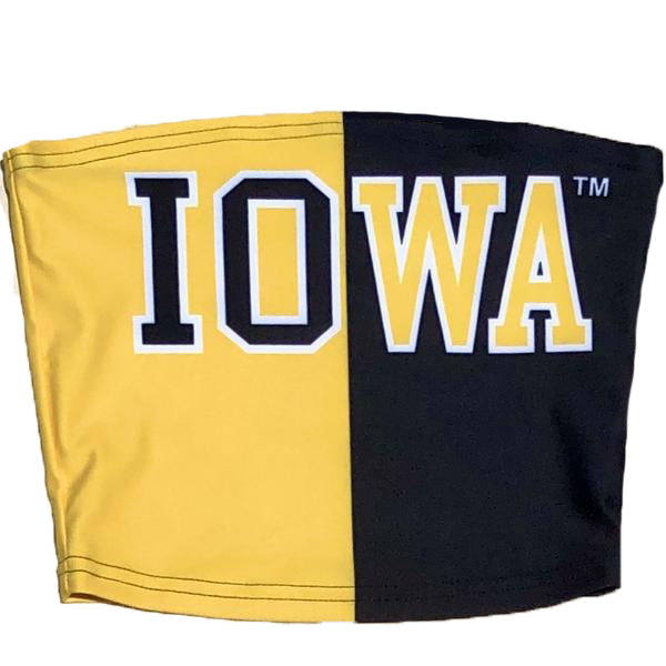 Iowa Hawkeyes Two Tone Tube Top