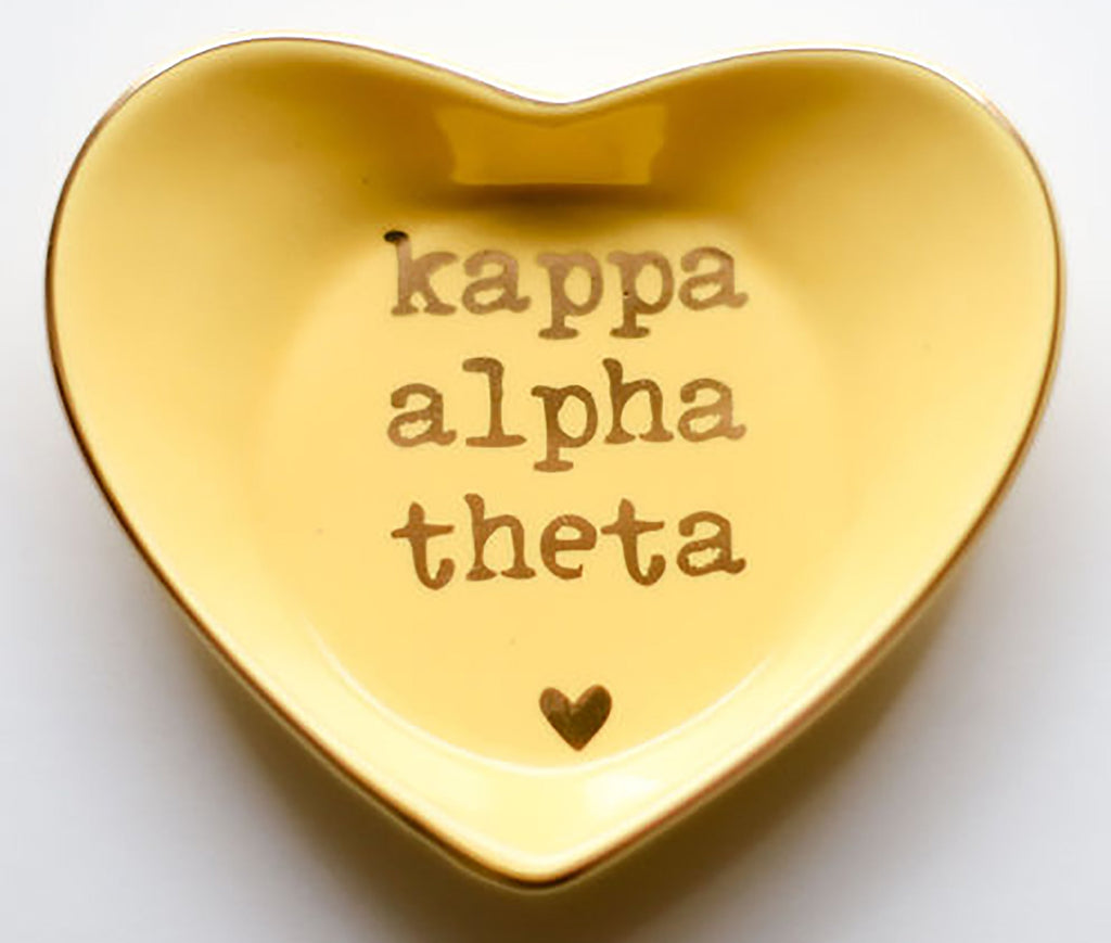 Kappa Alpha Theta Ceramic Ring Dish
