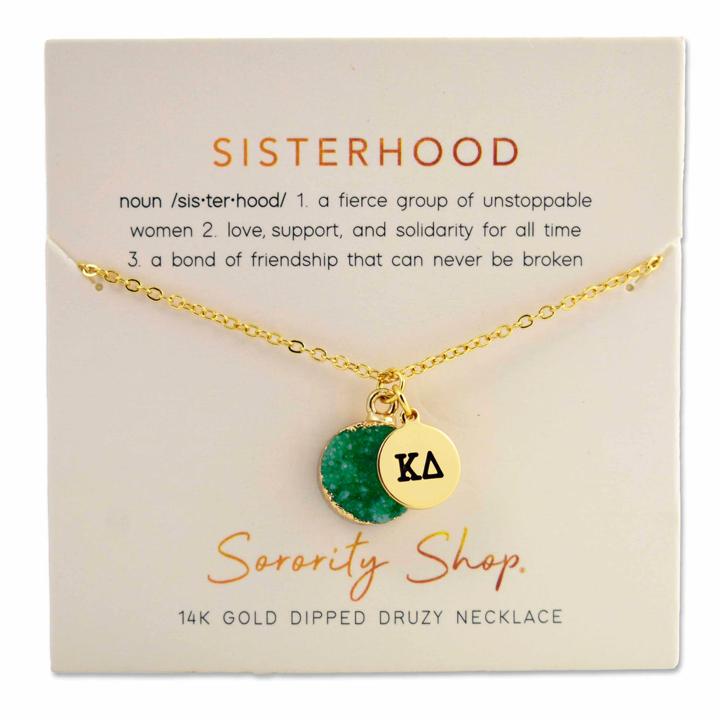 Kappa Delta Sisterhood Druzy Necklace