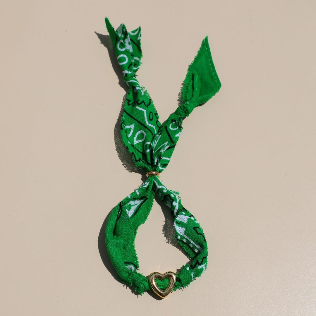 Kelly Green Bandana Bolo Bracelet
