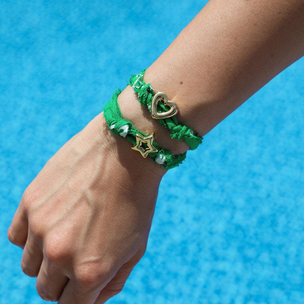 Kelly Green Bandana Bolo Bracelet