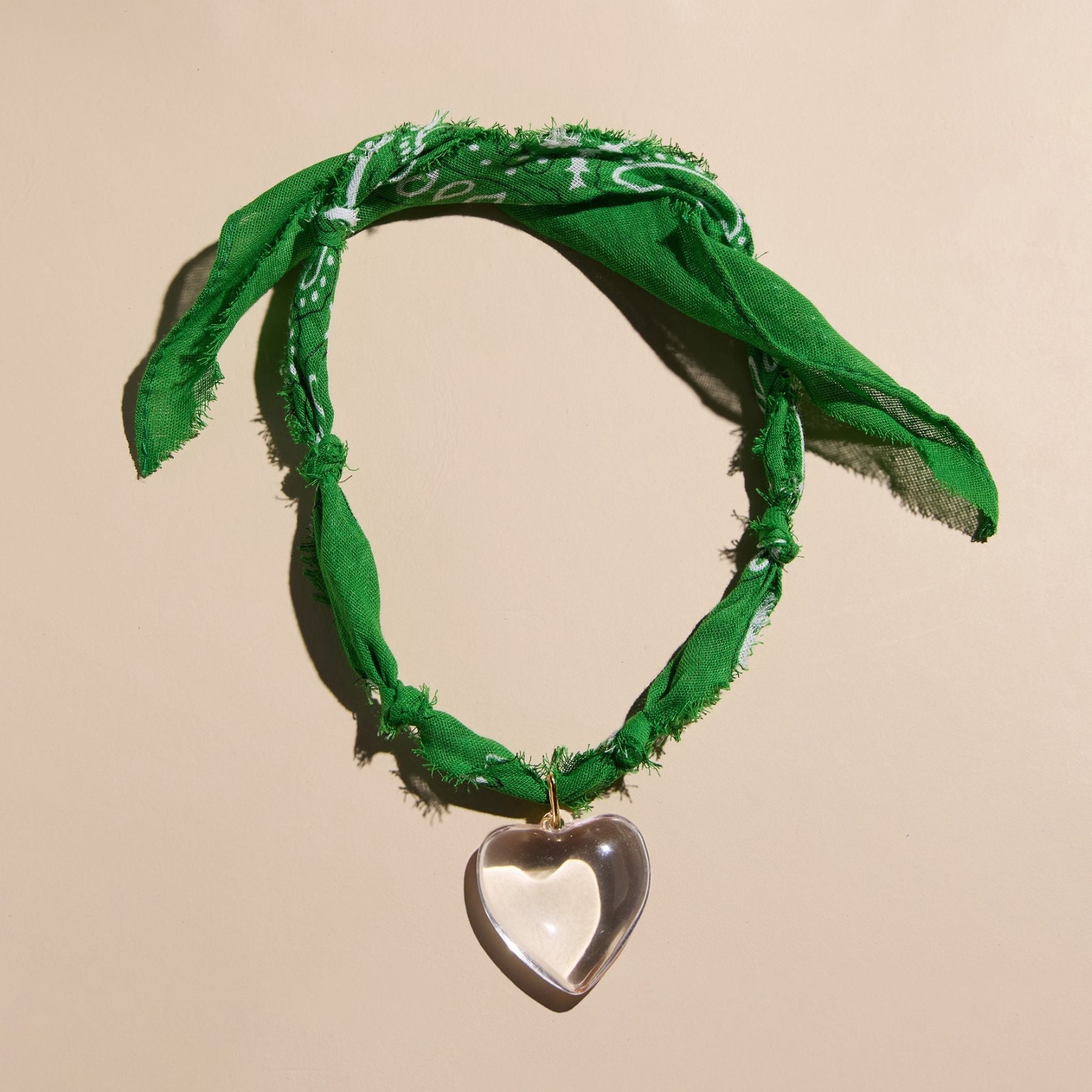 Kelly Green Bandana Necklace
