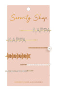 Kappa Kappa Gamma Sorority Hair Clips