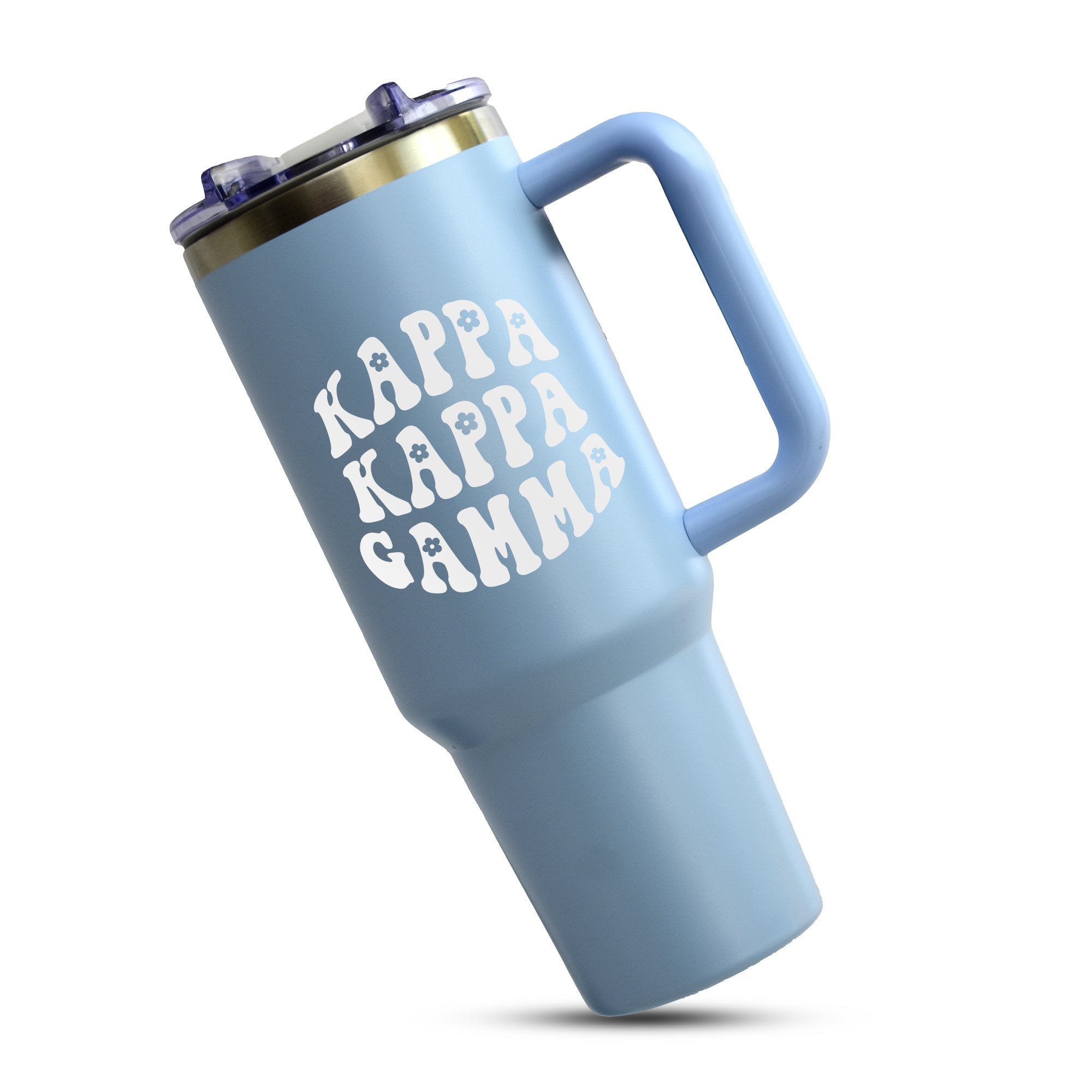 Kappa Kappa Gamma Tumbler - 40oz Stainless Steel with Handle