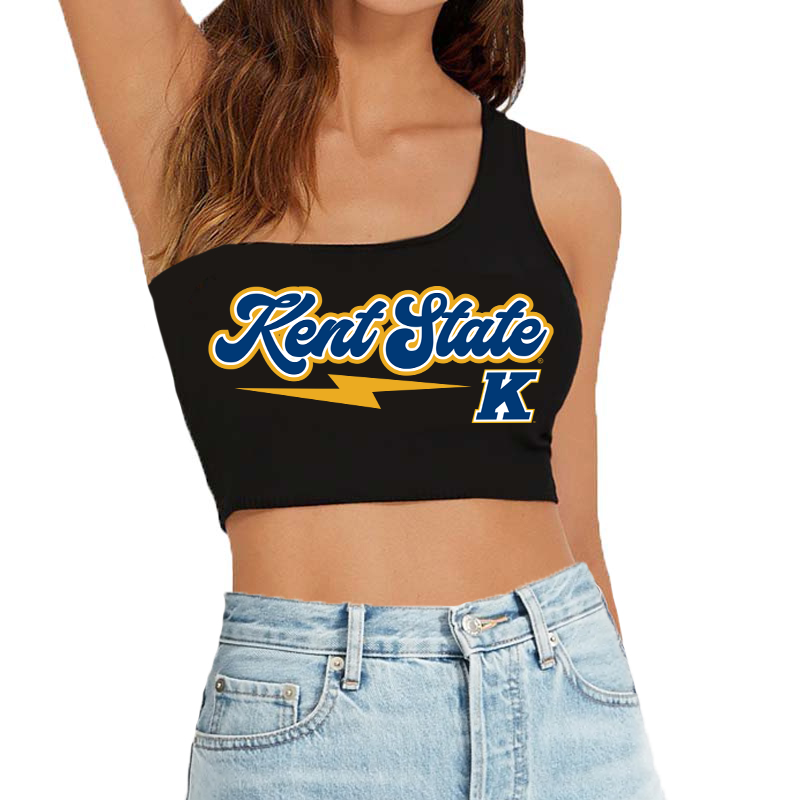 Kent State Lightning One Shoulder Top