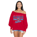 Kansas Jayhawks Off the Shoulder Sweatshirt