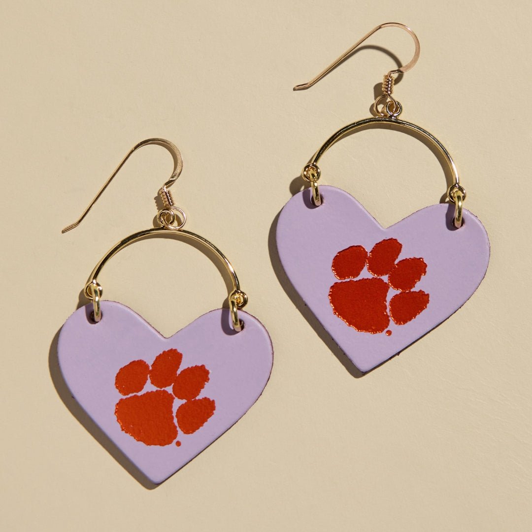 Lavender Clemson University Paw Print Lover