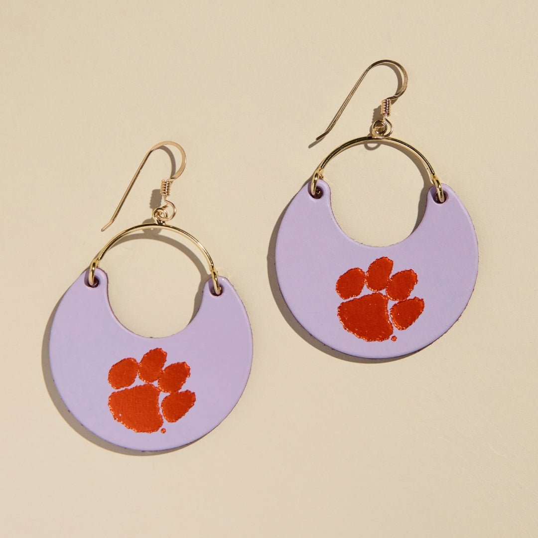 Lavender Clemson University Paw Print Ninas