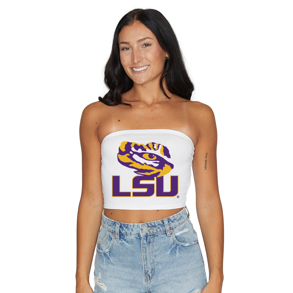 LSU White Tube Top