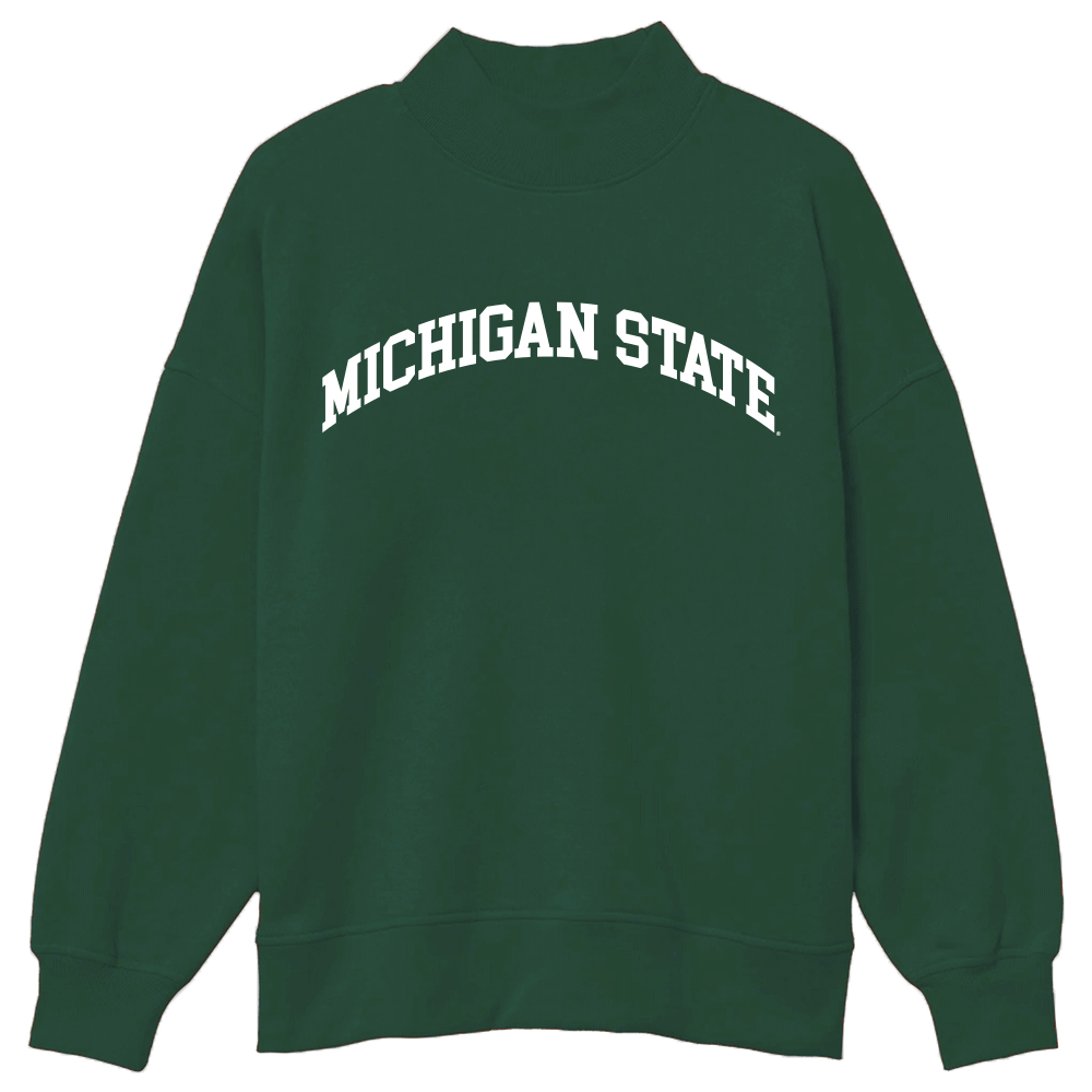 Michigan State Mock Neck Sweatshirt