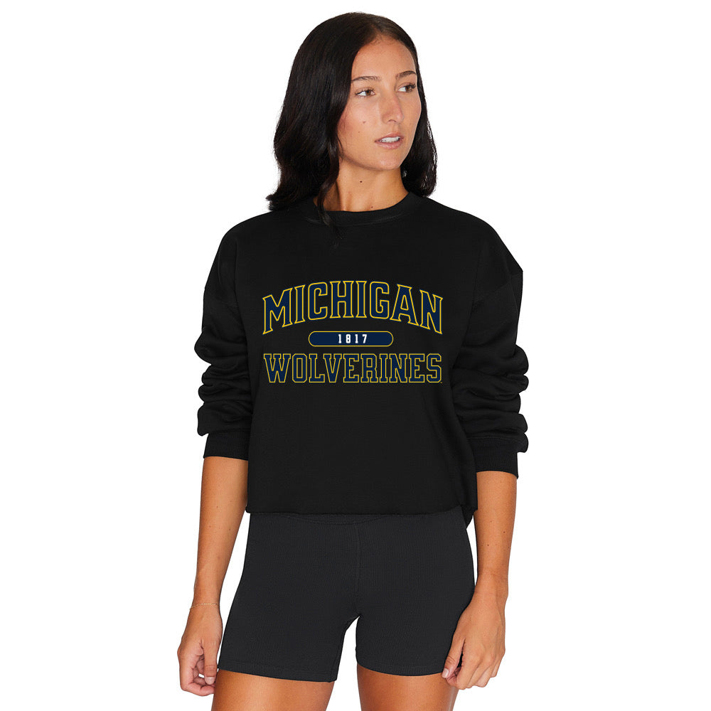 University of Michigan Black Crewneck
