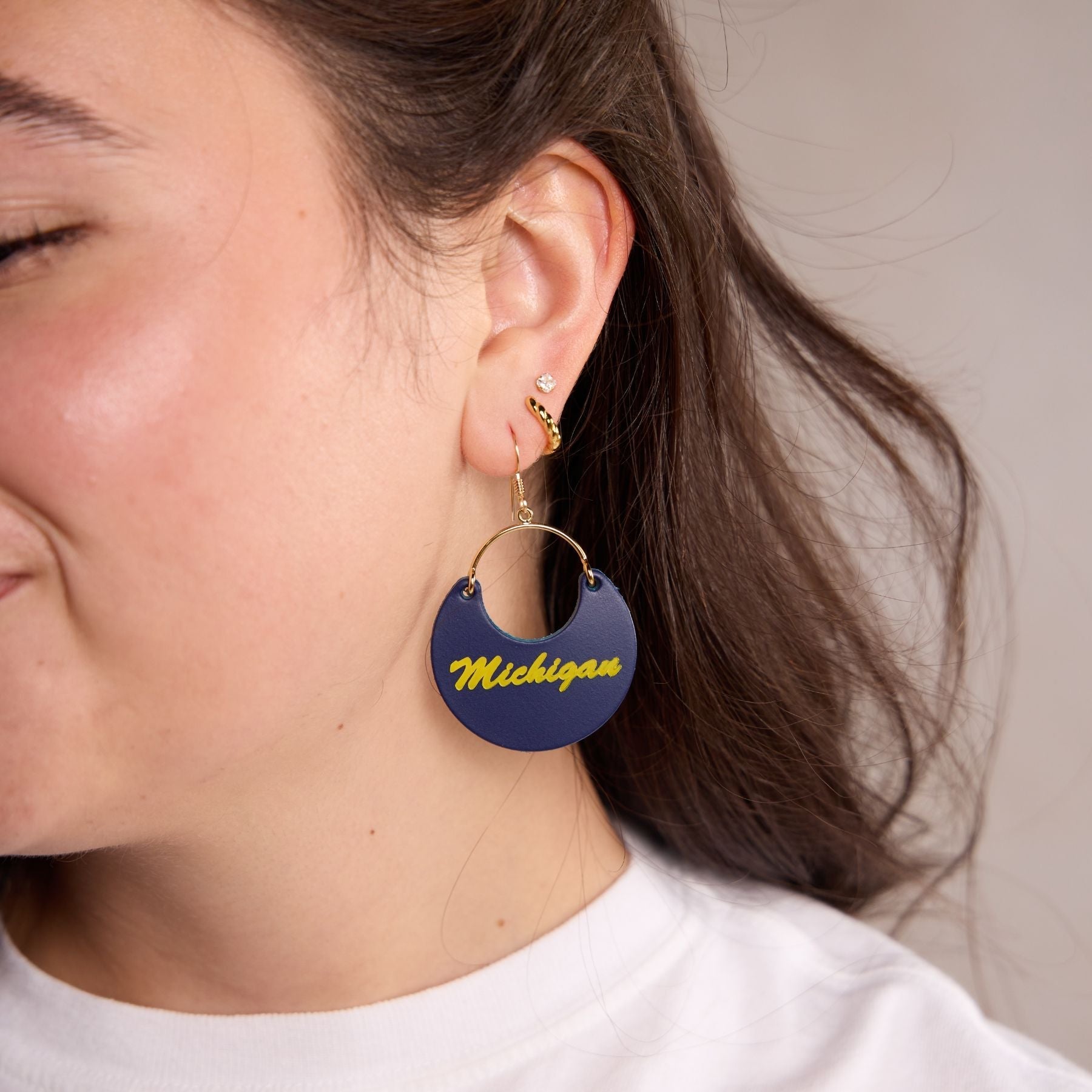 Michigan Blue University of Michigan Script Ninas