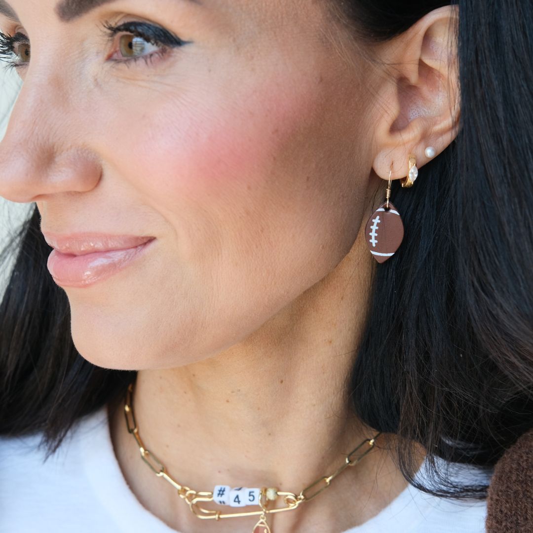 Mini Touchdown Earrings