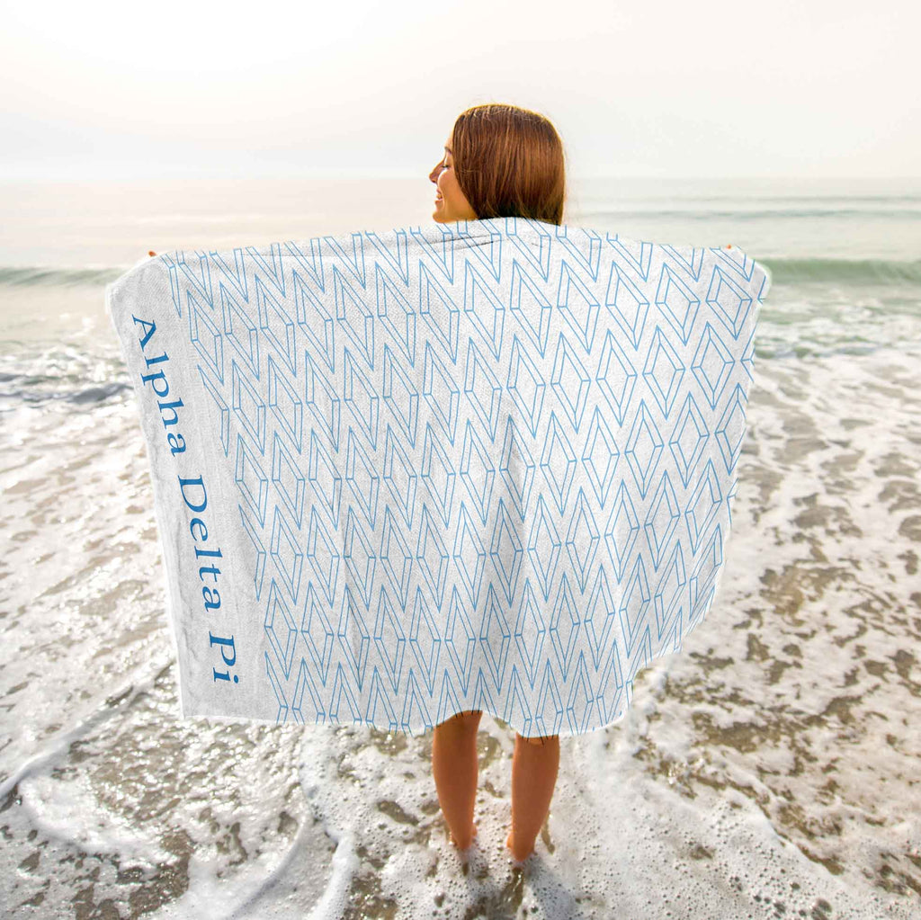 Kappa Delta Beach Towel- Lightweight Brand Design