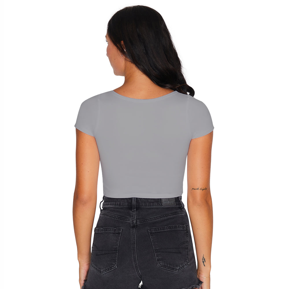 Michigan State Gray Babydoll Tee