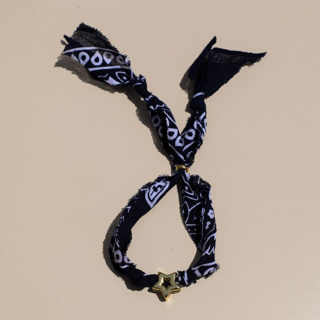 Navy Bandana Bolo Bracelet