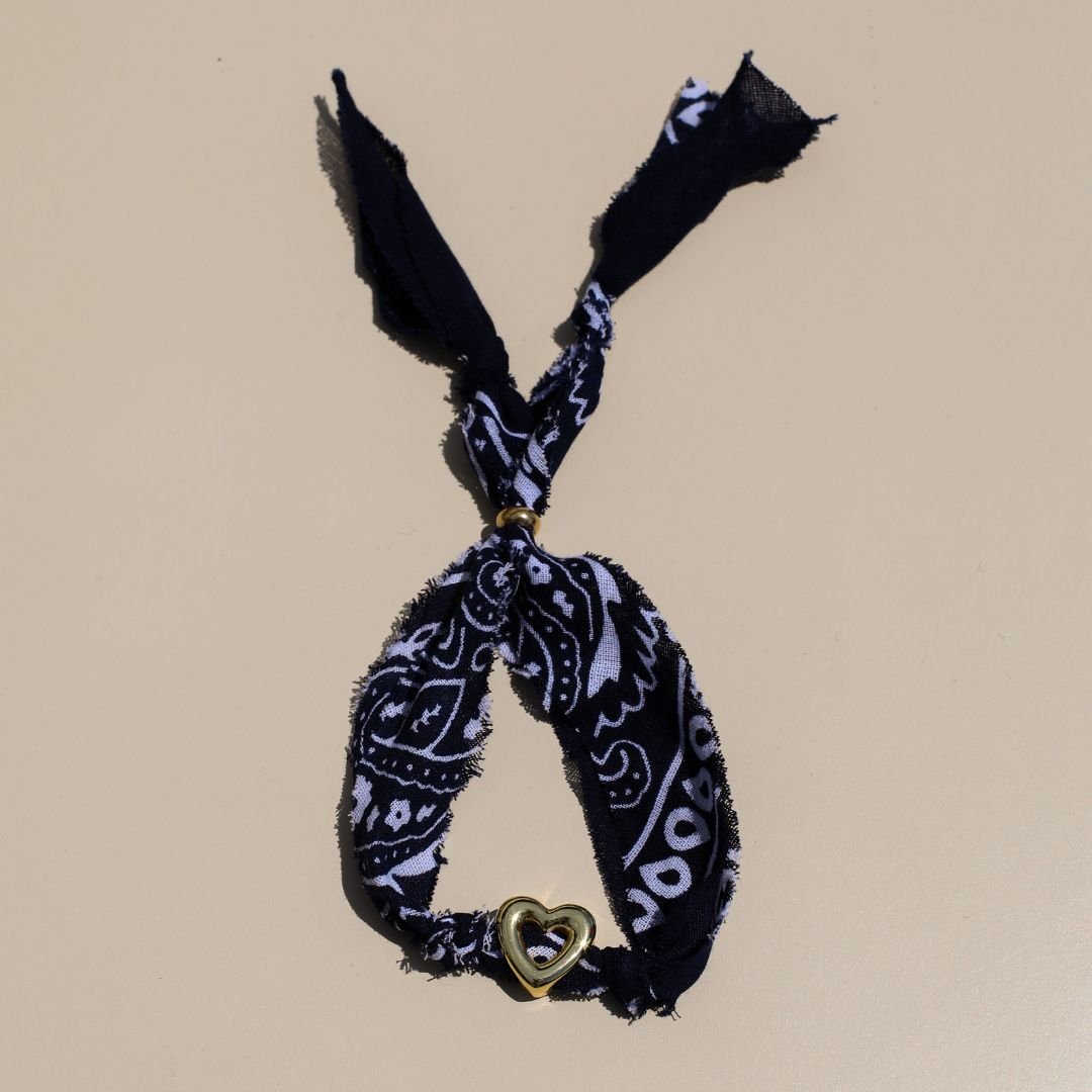 Navy Bandana Bolo Bracelet