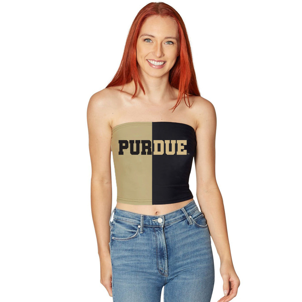 Purdue Two Tone Tube Top
