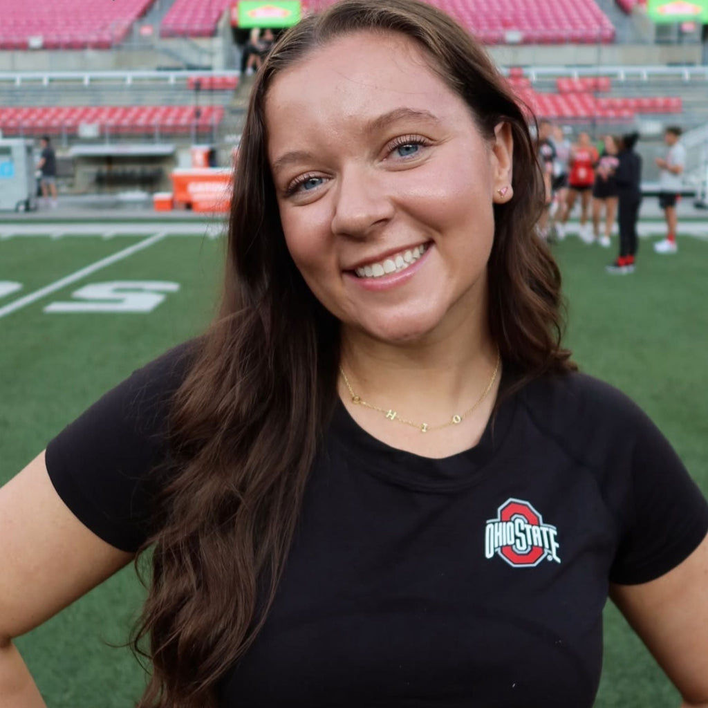 Ohio State University Initial Necklace