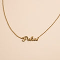 Oklahoma State University "POKES" Script Necklace