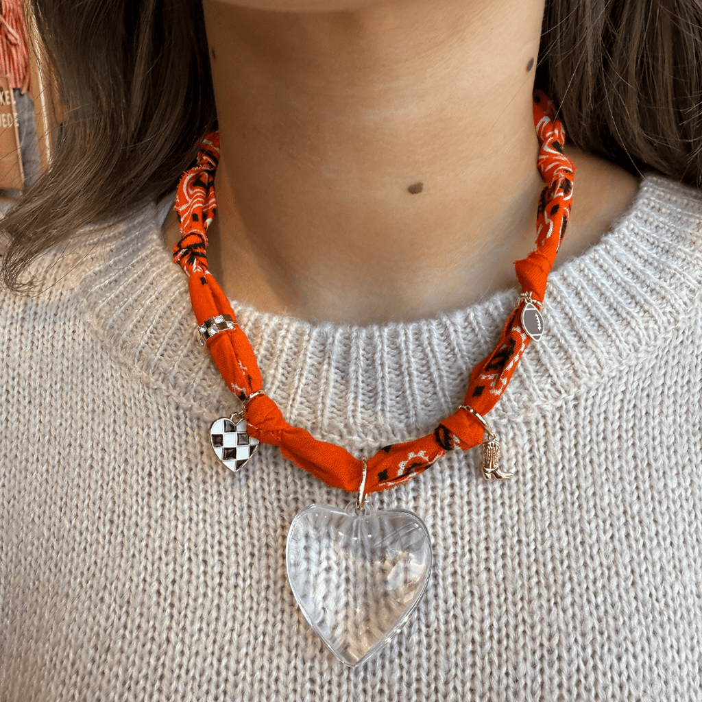 Orange Bandana Necklace