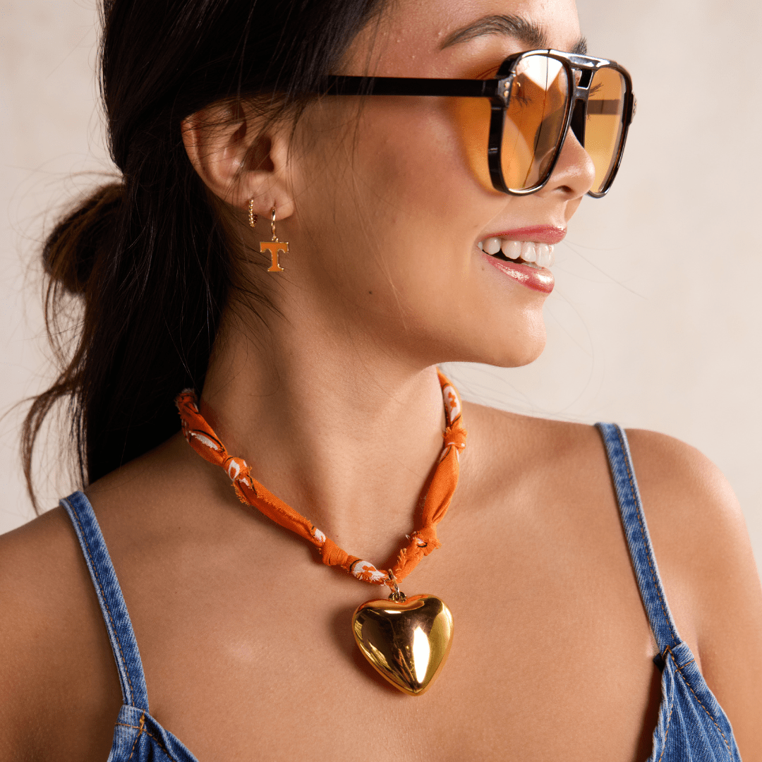 Orange Bandana Necklace