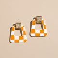 Orange & White Checkmate Avery