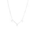 Pi Beta Phi Silver Greek Letters Necklace