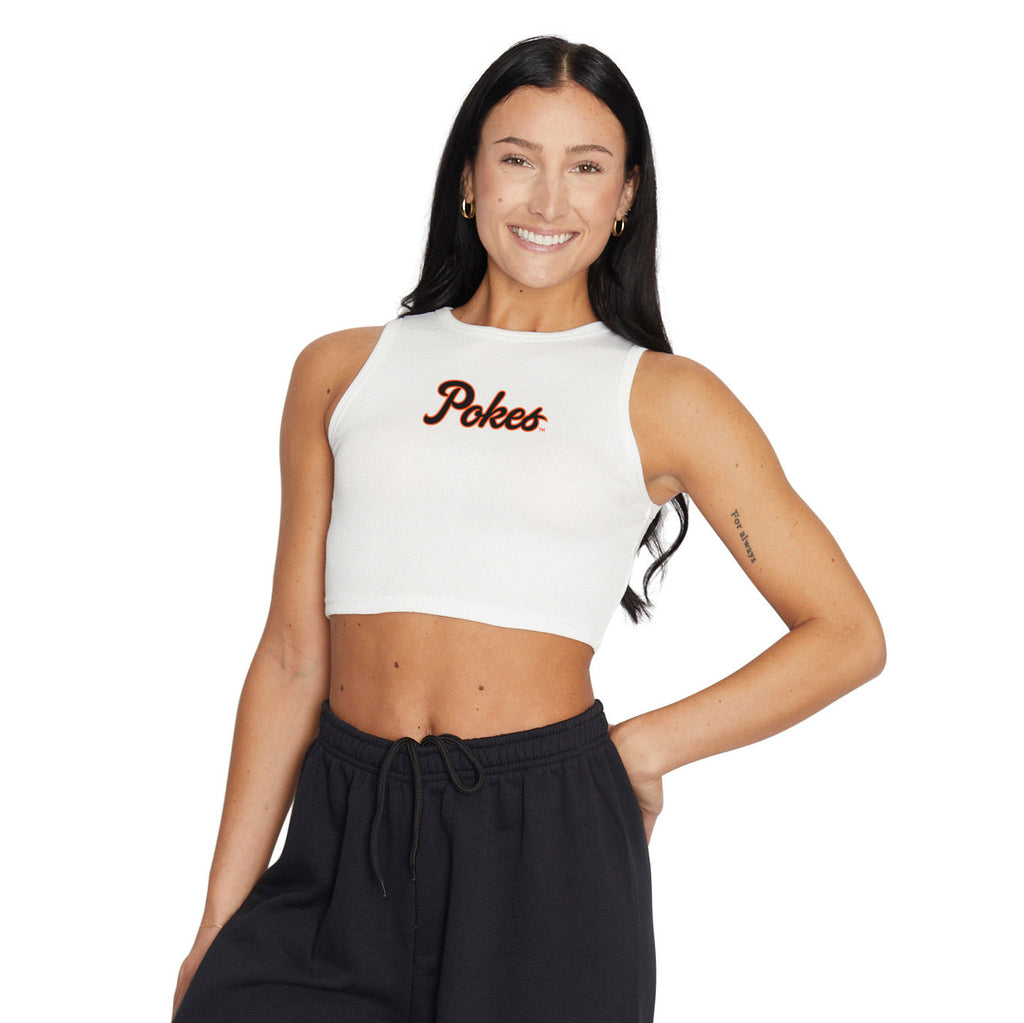 Oklahoma State Touchdown Ribbed Tank