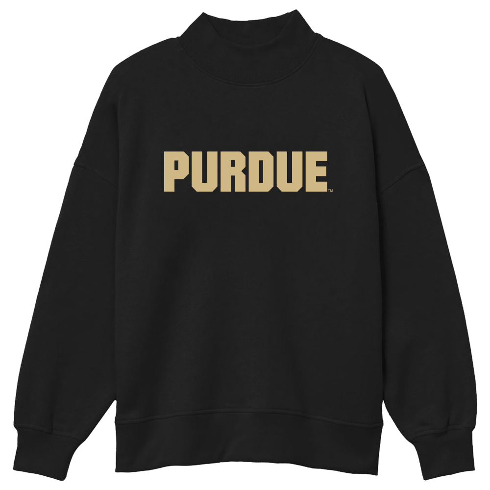 Purdue Mock Neck Sweatshirt