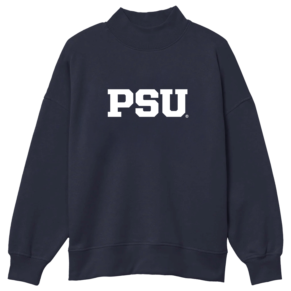 Penn State Navy Mock Neck Sweatshirt