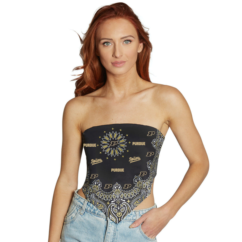 Purdue Bandana Top
