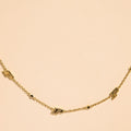 Purdue University Gem Delicate Saturn Chain Necklace