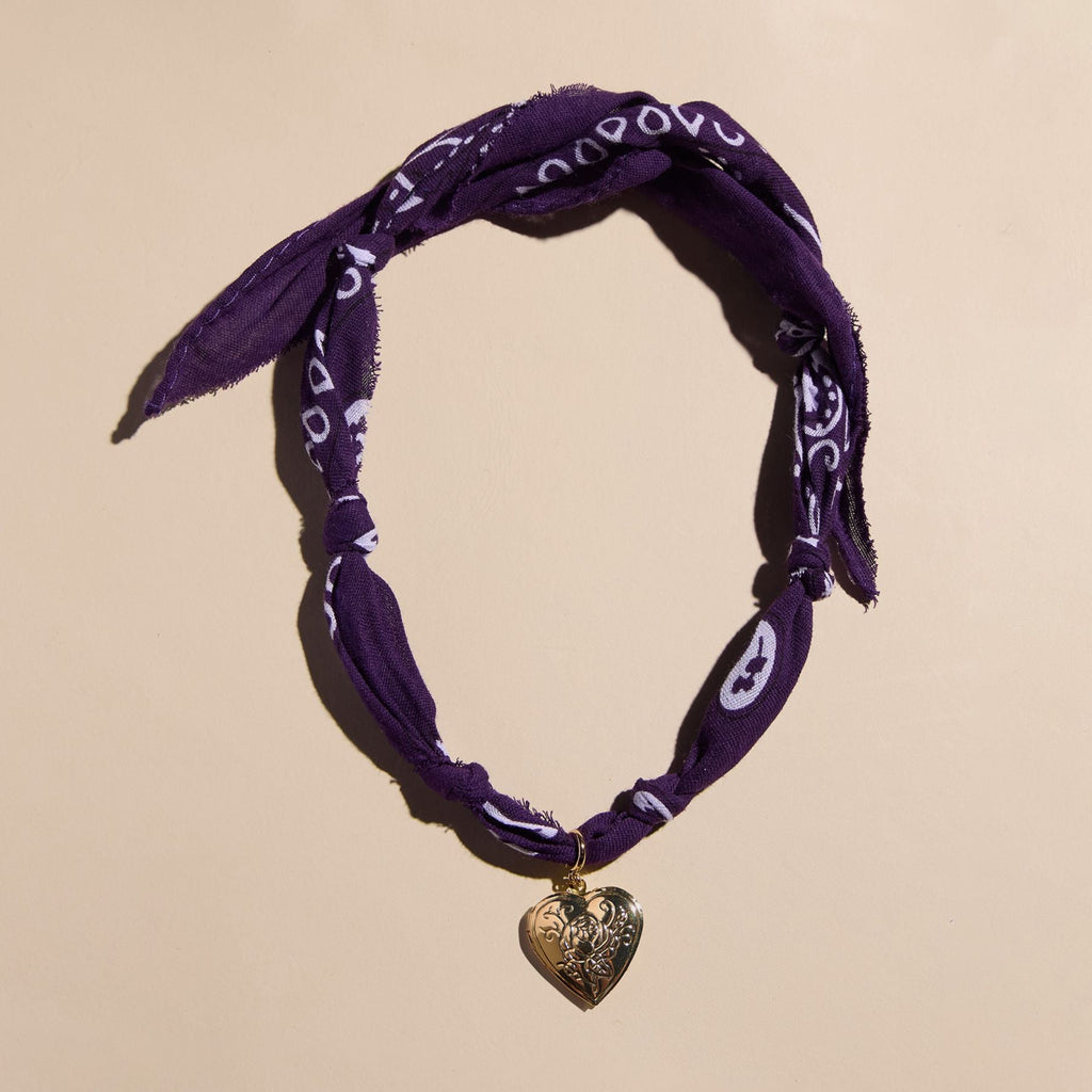 Purple Bandana Necklace