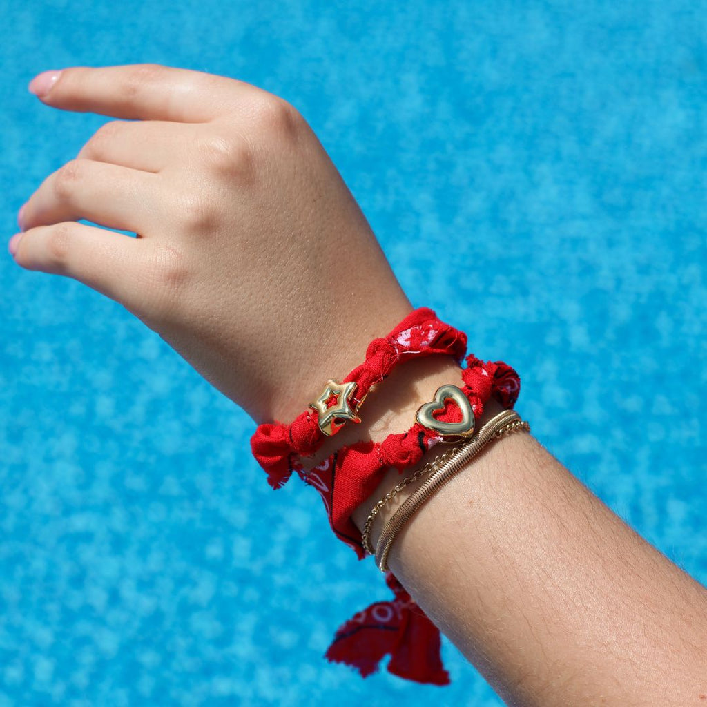 Red Bandana Bolo Bracelet