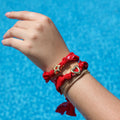 Red Bandana Bolo Bracelet