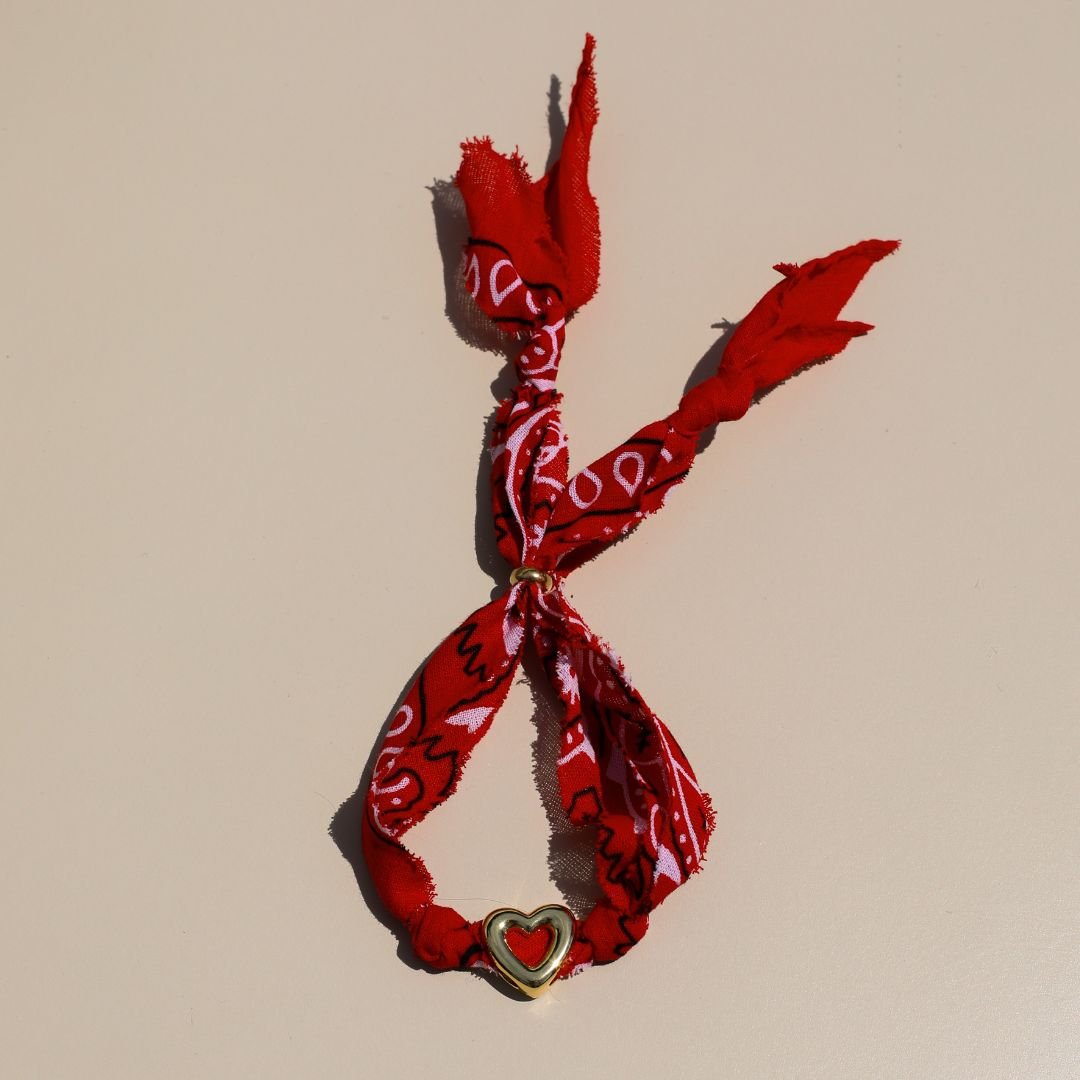 Red Bandana Bolo Bracelet