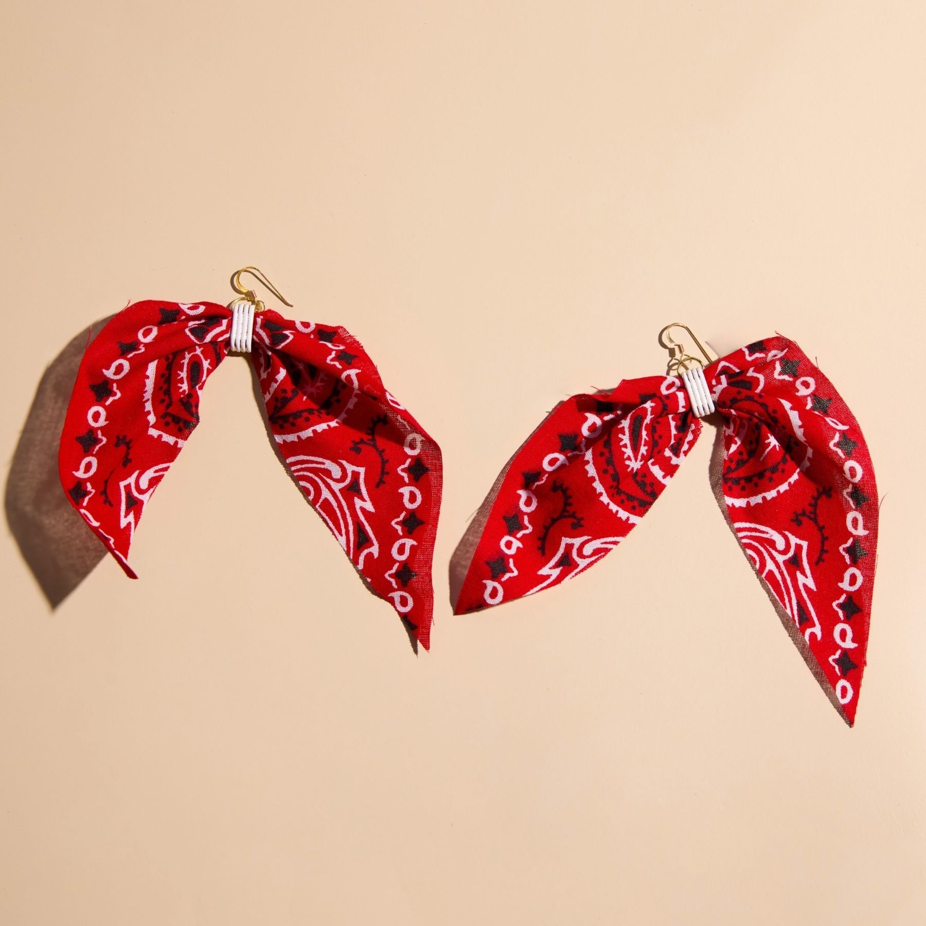 Red Bandana Earrings