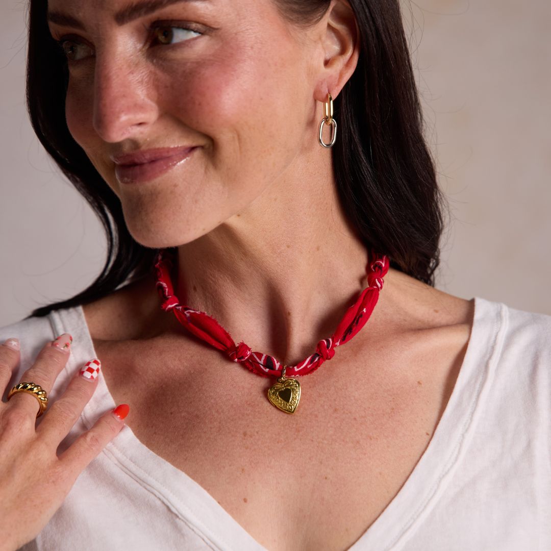 Red Bandana Necklace
