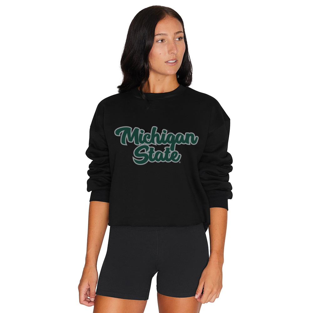 Michigan State Cursive Crewneck