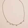 Silver Texas Tech University "Guns Up" Initial Necklace