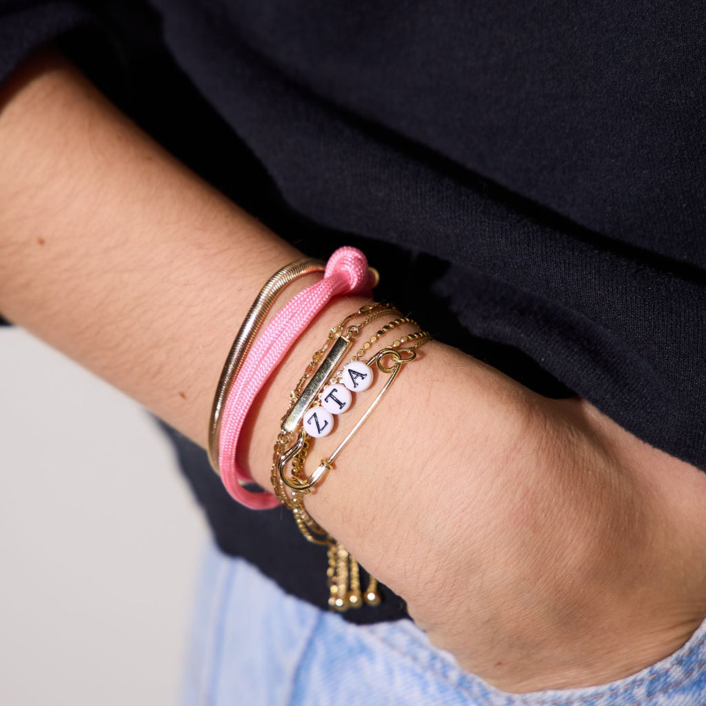 Pi Beta Phi Sorority Safety Pin Bracelet - Officially Licensed