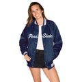 Penn State Satin Letterman Bomber Jacket