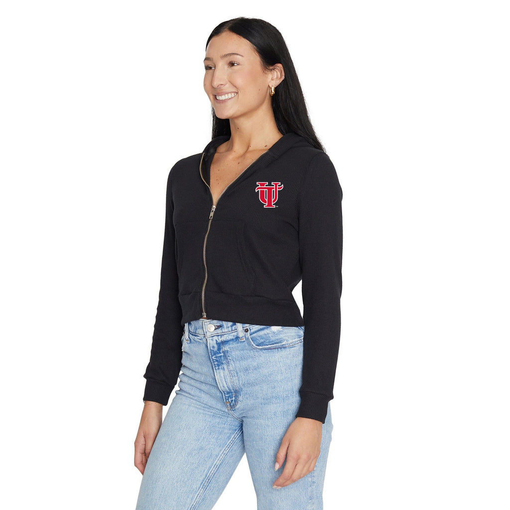 Tampa Spartans Waffle Knit Zip Up Hoodie